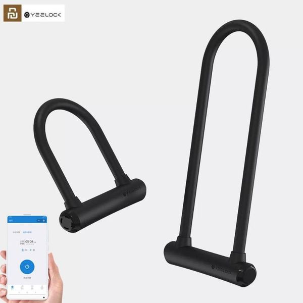 

smart home control yeelock intelligent u lock sliding door car motorcycle bike padlock window password waterproof to phone app remote
