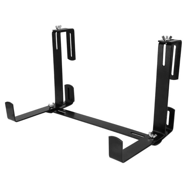 

other garden supplies 1pc multifunctional balcony railing hanging flower pot hanger for home (black)