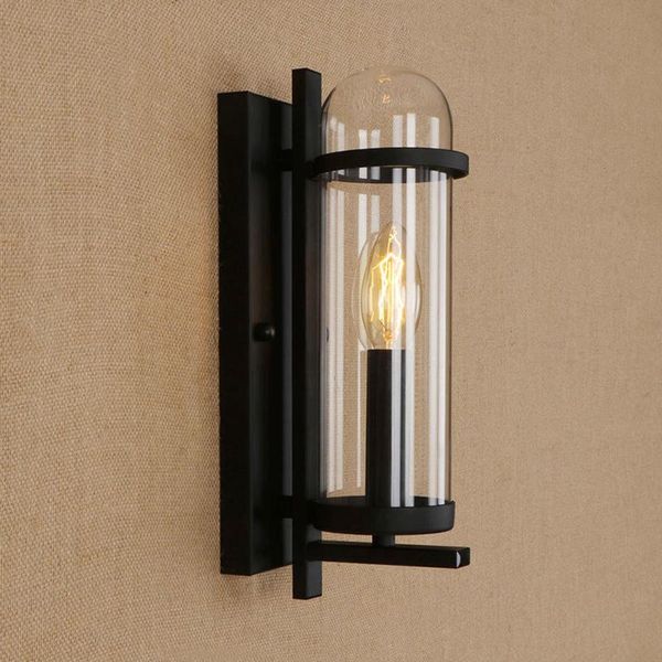 

wall lamp led iron modern glass lampshade light for living room bedroom hallway restaurant bar caffe e14 110v 240v