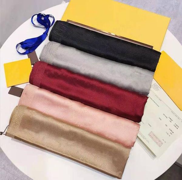 

180*70cm new brand women's scarf senior long single layer chiffon silk shawl fashion travel soft designer luxury gift printed letter, Blue;gray