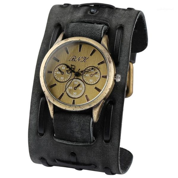 

vintage punk style men's watch casual male clock quartz wristwatches leather strap mens watches drop relogio masculino, Slivery;brown