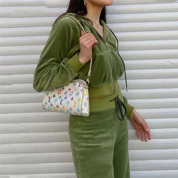 

women's two piece pants women two-piece clothes set solid color hooded crop and elastic waist blue/ green, White