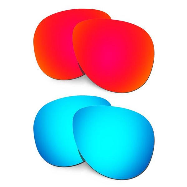 

sunglasses hkuco polarized replacement lenses for elmont m red/blue 2 pairs, White;black