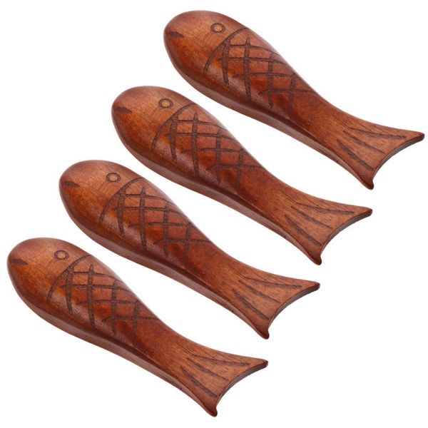 

chopsticks 4pcs creative holders wooden stands racks (assorted color)