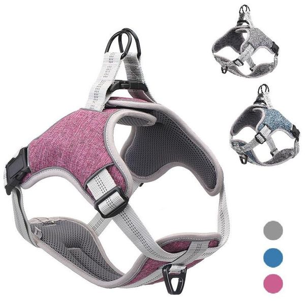 

dog collars & leashes reflective nylon harness all weather service ves padded adjustable safety vehicular lead for large medium small dogs