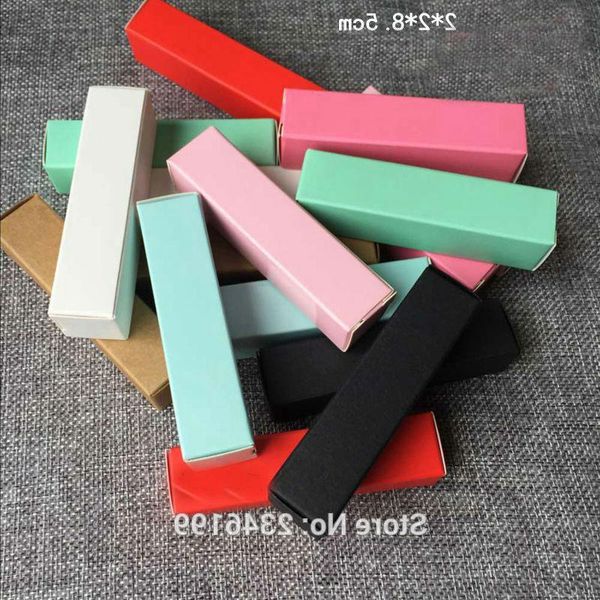

storage bottles & jars 100pcs/lot colorful lipstick tube packing box, beauty lip container package case