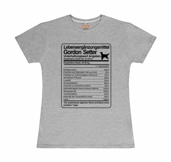 

t-shirt womens dose gordon setter life supplements by siviwonder, White;black