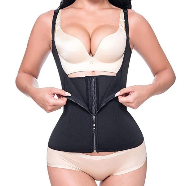 

women's shapers women sweat sauna waist trimmer belt body shaper abdominal trainer corset burning sports girdles tummy control shapewea, Black;white