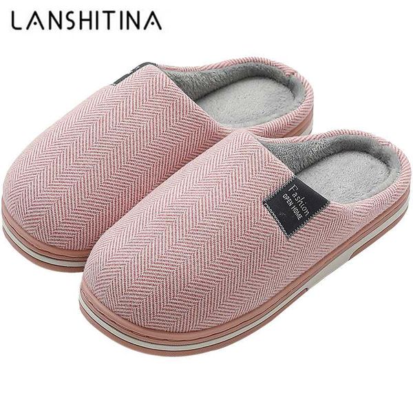 

winter slippers plush warm shoes women men house home indoor flip flops fur non-slip cotton furry slides, Black