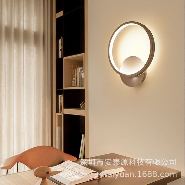 

bedroom bedside simple modern led personality art living room corridor wall lamps