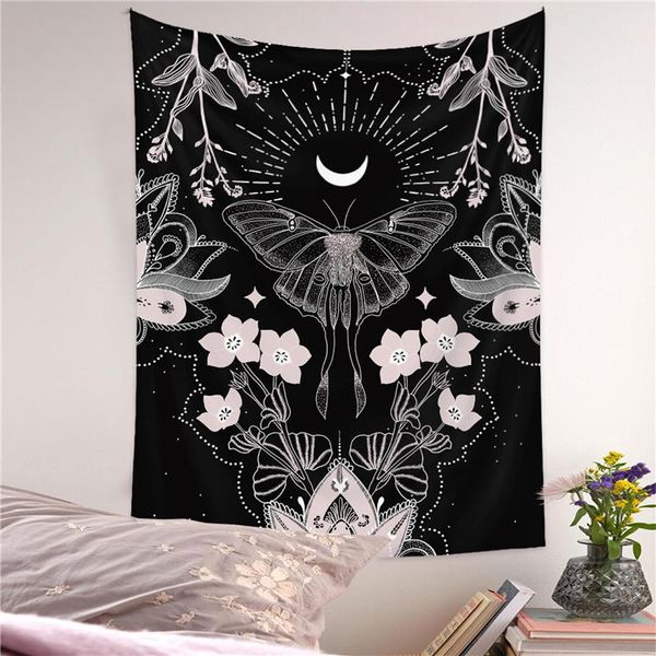 

tapestries wall decor tapestry carpet floral pattern printed polyester hanging background tablecloth room boho decoration