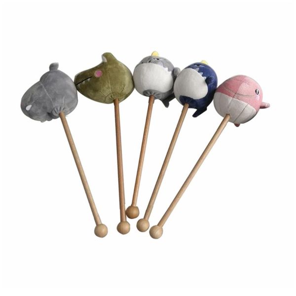 

pillow 5pcs plush marine animal doll massagers beat back sticks scratchers