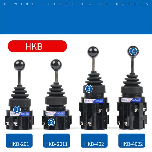 

smart home control 30mm joystick 4 position 4no switch momentary self reset spring return latching wobble stick monolever cross hkb-402