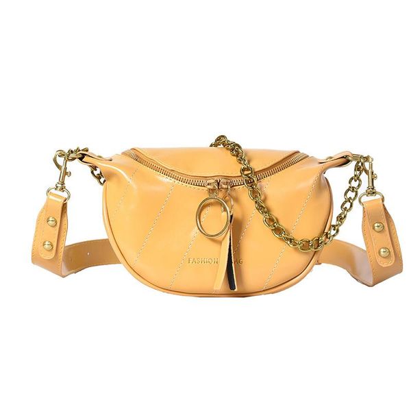 

evening bags belt fashion female bag leather crossbody for women 2021 chain shoulder chest pack bolsas feminina
