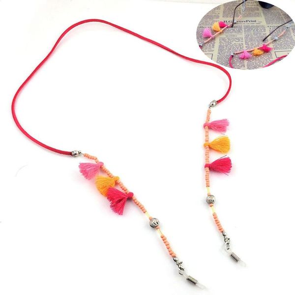 

sunglasses cases & bags fashion non-slip acrylic beads chain tassel chains necklace reading glasses cord holder neck strap rope for eyewear