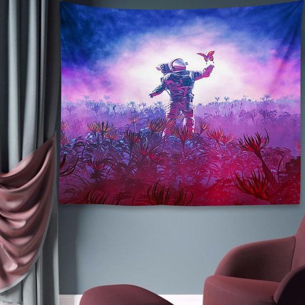 

tapestries vintage astronaut print tapestry hanging beach towel tablecloth home room background decoration blanket