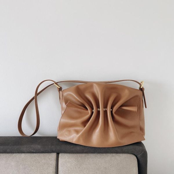 

evening bags folds genuine leather ladies shoulder fashion butterflies cow crossbody for women handbags bolsas feminina