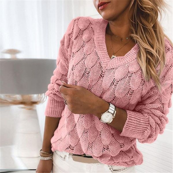 

women's sweater solid knitted v neck casual pullovers women clothing long sleeve knitwear female sweaters, White;black