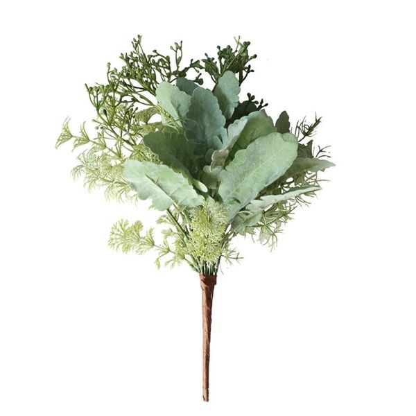 

decorative flowers & wreaths home simulation silver leaf daisy green plant decoration