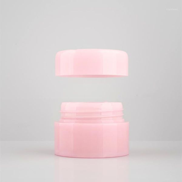 

storage bottles & jars 50/100pcs 10g round pink plastic cream jar small cosmetic eye sample classic women diy mekeup container
