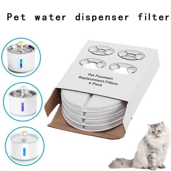 

cat grooming replacement activated carbon filter for water drinking fountain replaced filters flower pet dog round dispenser