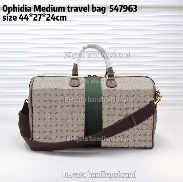 

new men duffle bag women travel bags hand luggage travel bags men leather handbags large crossbody bags totes 44cm