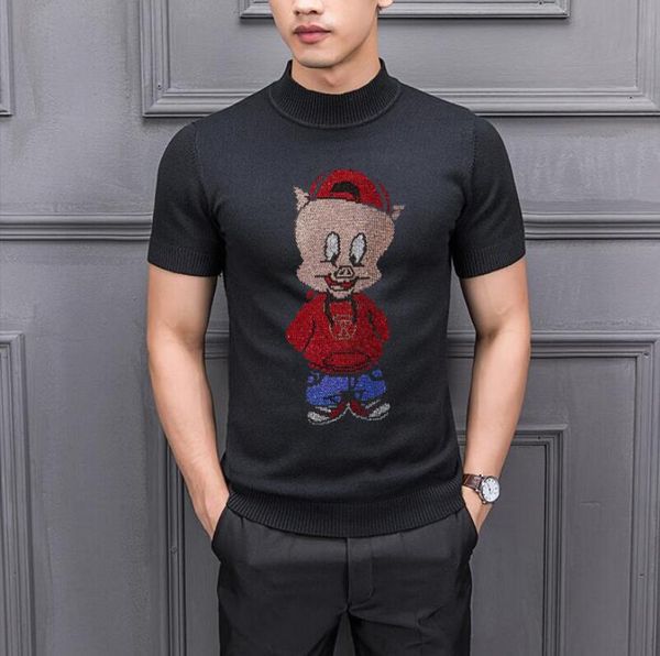 

sweater men casual short sleeve o-neck pull homme drill pullover autumn winter cashmere sweaters, White;black