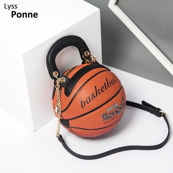 

waist bags arrive basketball shape women's bag funny handbag women shoulder chain round creative crossbody sportsperson