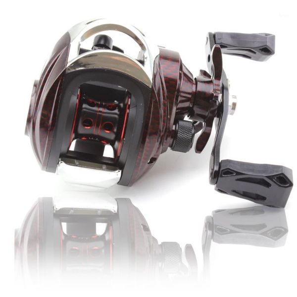 

baitcasting reels red left right hand baitcast reel 15+1 bearing large line capacity bait 7.2:1 casting fishing fish carretilha pesca