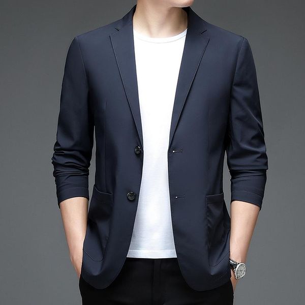 

men's suits & blazers suit, groom's dress, korean fashion, handsome, slim fitting, british style, business casual formal dress, White;black