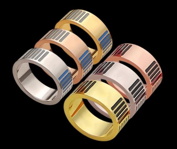 

2020 new classic stainless steel gold love married engagement couple ring for woman man fashion l letter eternal love jewelry with bag, Silver