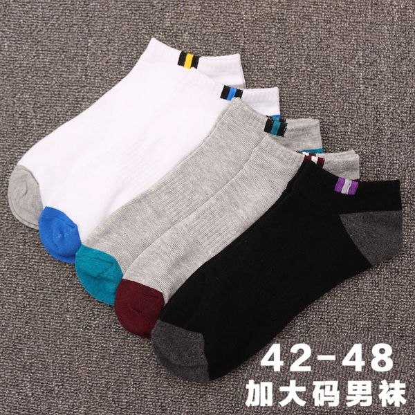 

large ship cotton short sweat absorbing feet, Black