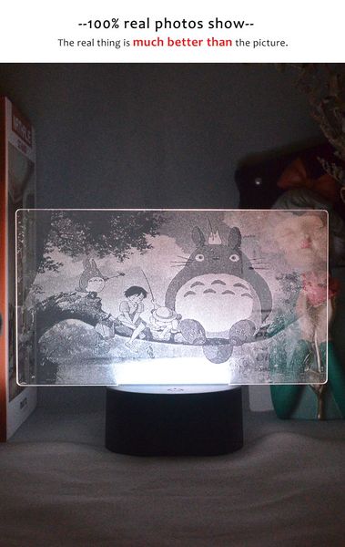 

night light led 3d picture lamp anime my neighbour totoro touch sensor color changing novelty lighting bedroom decor nightlight