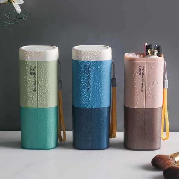 

toothbrush holders travel portable case multifunctional toothpaste container towel holder storage box mouth wash cup organizer