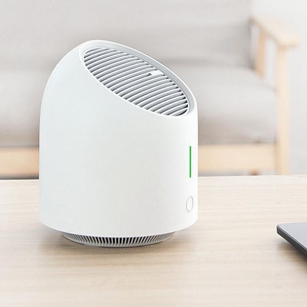 

portable air purifier for home bedroom office, usb quiet small deskcleaner, 3 modes removing dust pet dander purifiers