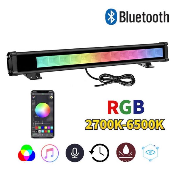 

wall washer outdoor light bluetooth waterproof 36w color changing flood rgb for party garden stage lighting floodlights