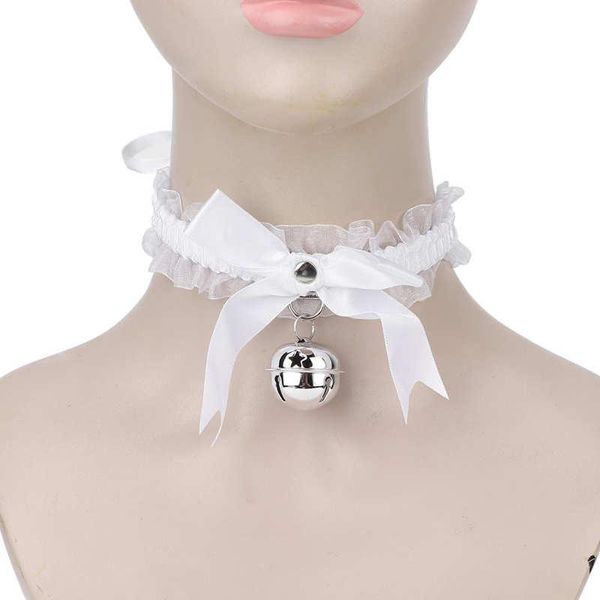 

pins, brooches bowknot bell choker breathable gauze for cosplay daily use women girls, Gray