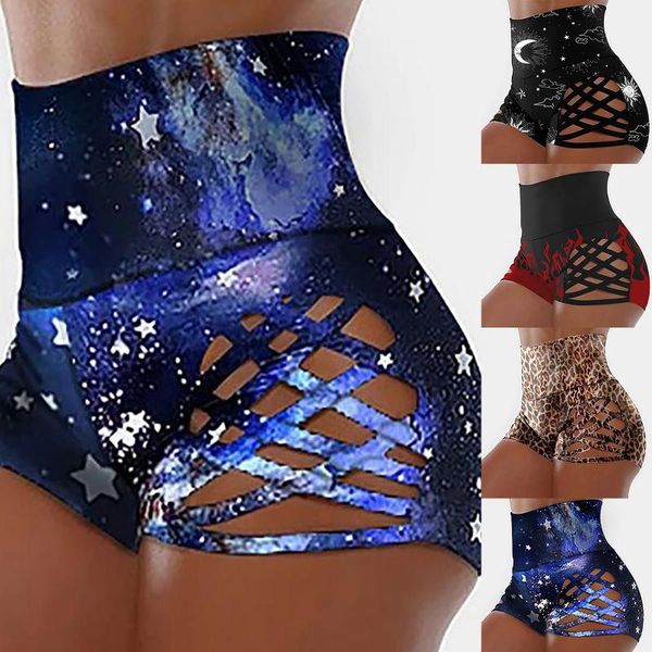 

hollow print high waist workout shorts seamless fitness yoga scrunch buyoga running sport women gym leggings 18 outfit