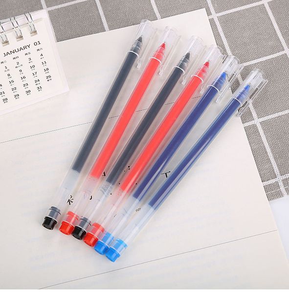Penna neutra gigante ad alta capacità da 0,5 mm con ago firmato penna studente esame cultura dell'ufficio e pubblicità premio per l'insegnamento