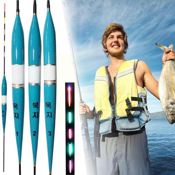 

fishing accessories led light color change smart float bite alarm fish in the buoy electronic changing glow dark night automatic bait