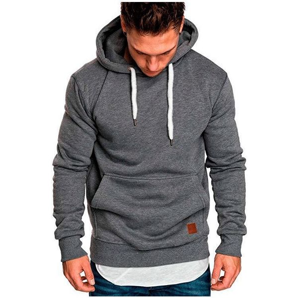 

fashion fleece hooded personalized plush men's sports sweater hoodies, Black