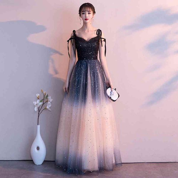 

party dresses prom long elegant vestidos de fiesta a-line sequined dress xop4, White;black