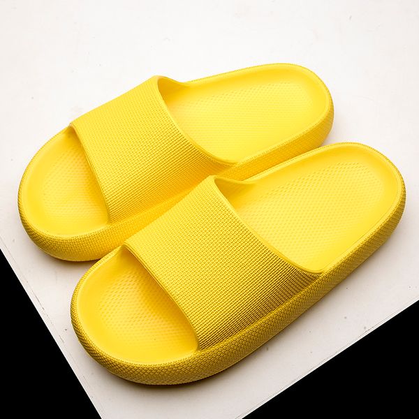 

classic summer 2021 sandals cross-border couple flip flops fashion casual thick-soled beach slippers for men and women yellow code:38hy-7027, Black
