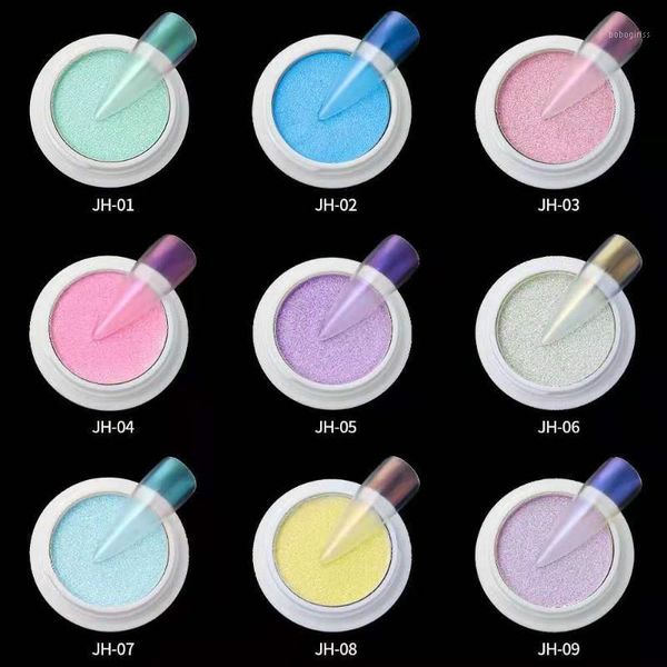 

nail solid candy pigment ice transparent color powder holographic aurora neon mermaid mirror flour magic art1, Silver;gold