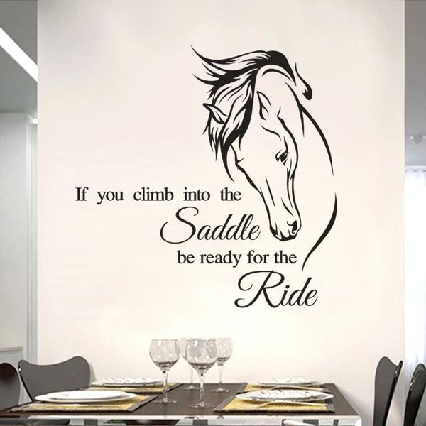 

wall stickers horse removable art mural home room decor fashion living animals