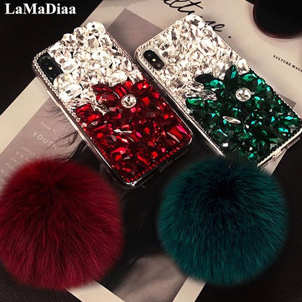 

for galaxy j5 j4 j6 j7 j8 2021 a6 a8 a7 a5 luxury glitter bling diamond rhinestone soft phone case back cover handmade cell cases