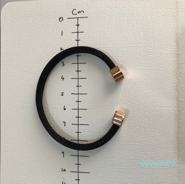 

5 colors stainless steel open cuff mesh bear bangle bracelet, Golden;silver