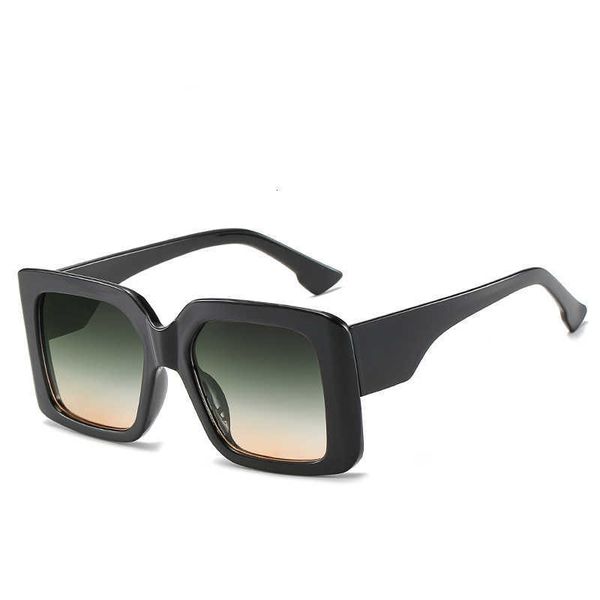 

luxury designer sunglasses oversize square women fashion retro gradient sun glasses 2021 men blue big frame vintage eyewear uv400 0622, White;black