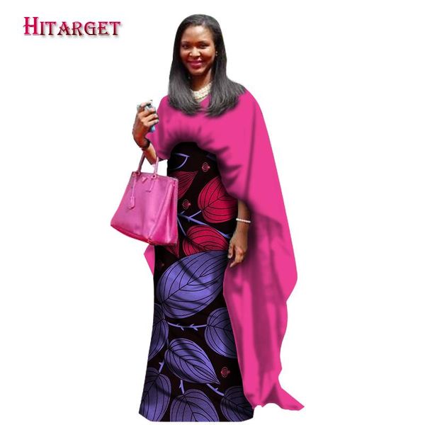 

ethnic clothing 2021 novel african dresses for women bazin riche patchwork cloak straight dashiki traditional wy1235, Red