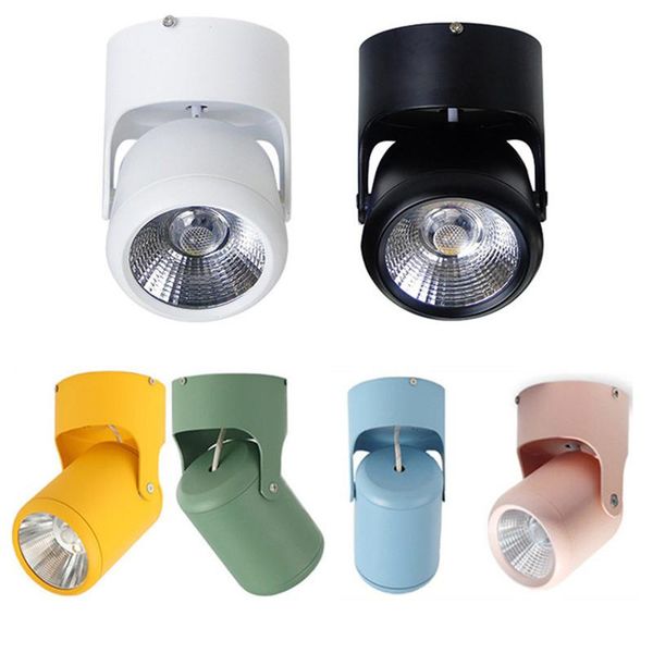 

downlights dimmable surface mounted ceiling downlight 7w 12w 15w 20w led spot light ac110/220v for kitchen living room decor